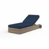 Havana Adjustable Chaise in Spectrum Indigo w/ Self Welt - Front Side Angle - Havana Adjustable Chaise in Spectrum Indigo w/ Self Welt - Front Side Angle