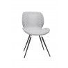 Bellini Modern Living Sean Dining Chair in Light Grey - Set of Two - Front Side Angle