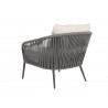 Sunset West Florence Club Chair in Echo Ash, No Welt - Back Side Angle