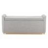 Dobo Storage Bench Gray - Front 2 - Dobo Storage Bench Gray - Front 2