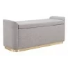 Dobo Storage Bench Gray - Angled - Dobo Storage Bench Gray - Angled