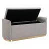 Dobo Storage Bench Gray - Top Lift - Dobo Storage Bench Gray - Top Lift