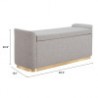 Dobo Storage Bench Gray - Seat Dimensions