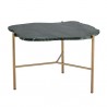 Sunpan Saunders Coffee Table Top Green Marble - Front Angle
