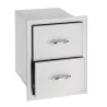 Summerset Grills 17" Double Drawer - Angled View -  Summerset Grills 17" Double Drawer - Angled View