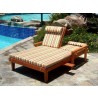 Summer Lounger - Double - With Cushions - Folded