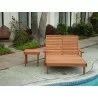 Summer Lounger - Double with Table - Front - Summer Lounger - Double with Table - Front