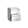 Bull BBQ Premium Double Drawer Refrigerator - Angled and Opened