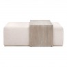 Essentials for Living Dovetail Upholstered Coffee Table - Front Angle
