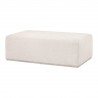 Essentials for Living Dovetail Upholstered Coffee Table - Ottoman in Front Side Angle