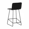 Sunpan Jovanah Counter Stool in Bravo Black - Set of Two - Back Side Angle - Sunpan Jovanah Counter Stool in Bravo Black - Set of Two - Back Side Angle