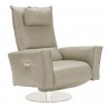 Bellini Liliana Recliner Accent Chair Silverfox DANDY 01- Side Angle