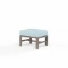 Laguna Ottoman in Canvas Skyline, No Welt - Front Side Angle - Laguna Ottoman in Canvas Skyline, No Welt - Front Side Angle