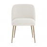 Sunpan Lyne Dining Chair in Copenhagen White - Front Angle