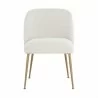 Sunpan Lyne Dining Chair in Copenhagen White - Front Angle - Sunpan Lyne Dining Chair in Copenhagen White - Front Angle