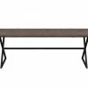 Sunpan Elon Bench - Vintage Cognac Leather - Front Angle - Sunpan Elon Bench - Vintage Cognac Leather - Front Angle