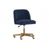 Sunpan Kenna Office Chair Belfast Navy - Front Side Angle