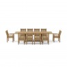 Anderson Teak Sahara 11-Piece Chairs and Bahama 118" Rectangular Ext. Outdoor Dining Set 3