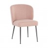 Sunpan Ivana Dining Chair in Soho Blush - Front Side Angle
