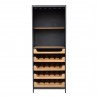 Moe's Home Collection Chefs Teak Wine Bar - Front Angle