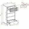 Manhattan Comfort Granville Tall 23.62" Modern Narrow Dresser with 5 Full Extension Drawers Size - Manhattan Comfort Granville Tall 23.62" Modern Narrow Dresser with 5 Full Extension Drawers Size