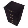 Manhattan Comfort Granville Tall 23.62" Modern Narrow Dresser with 5 Full Extension Drawers in Dark Grey Top