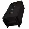 Manhattan Comfort Granville Tall 23.62" Modern Narrow Dresser with 5 Full Extension Drawers in Dark Grey Bottom - Manhattan Comfort Granville Tall 23.62" Modern Narrow Dresser with 5 Full Extension Drawers in Dark Grey Bottom
