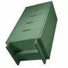 Manhattan Comfort Granville Tall 23.62" Modern Narrow Dresser with 5 Full Extension Drawers in Sage Green Bottom - Manhattan Comfort Granville Tall 23.62" Modern Narrow Dresser with 5 Full Extension Drawers in Sage Green Bottom