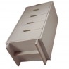 Manhattan Comfort Granville Tall 23.62" Modern Narrow Dresser with 5 Full Extension Drawers in Light Grey Bottom