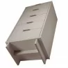 Manhattan Comfort Granville Tall 23.62" Modern Narrow Dresser with 5 Full Extension Drawers in Light Grey Bottom - Manhattan Comfort Granville Tall 23.62" Modern Narrow Dresser with 5 Full Extension Drawers in Light Grey Bottom
