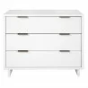 Manhattan Comfort Granville 38.18" Modern Standard Dresser with 3 Full Extension Drawers in White Front - Manhattan Comfort Granville 38.18" Modern Standard Dresser with 3 Full Extension Drawers in White Front