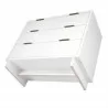 Manhattan Comfort Granville 38.18" Modern Standard Dresser with 3 Full Extension Drawers in White Bottom - Manhattan Comfort Granville 38.18" Modern Standard Dresser with 3 Full Extension Drawers in White Bottom