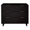 Manhattan Comfort Granville 38.18" Modern Standard Dresser with 3 Full Extension Drawers in Black Front - Manhattan Comfort Granville 38.18" Modern Standard Dresser with 3 Full Extension Drawers in Black Front