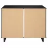 Manhattan Comfort Granville 38.18" Modern Standard Dresser with 3 Full Extension Drawers in Black Back - Manhattan Comfort Granville 38.18" Modern Standard Dresser with 3 Full Extension Drawers in Black Back