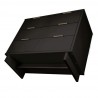 Manhattan Comfort Granville 38.18" Modern Standard Dresser with 3 Full Extension Drawers in Black Bottom
