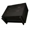 Manhattan Comfort Granville 38.18" Modern Standard Dresser with 3 Full Extension Drawers in Black Bottom - Manhattan Comfort Granville 38.18" Modern Standard Dresser with 3 Full Extension Drawers in Black Bottom