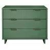 Manhattan Comfort Granville 38.18" Modern Standard Dresser with 3 Full Extension Drawers in Sage Green Front - Manhattan Comfort Granville 38.18" Modern Standard Dresser with 3 Full Extension Drawers in Sage Green Front