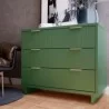 Manhattan Comfort Granville 38.18" Modern Standard Dresser with 3 Full Extension Drawers in Sage Green - Manhattan Comfort Granville 38.18" Modern Standard Dresser with 3 Full Extension Drawers in Sage Green