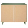 Manhattan Comfort Granville 38.18" Modern Standard Dresser with 3 Full Extension Drawers in Sage Green Back