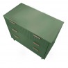 Manhattan Comfort Granville 38.18" Modern Standard Dresser with 3 Full Extension Drawers in Sage Green Top