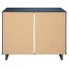 Manhattan Comfort Granville 38.18" Modern Standard Dresser with 3 Full Extension Drawers in Midnight Blue Back