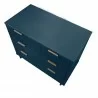 Manhattan Comfort Granville 38.18" Modern Standard Dresser with 3 Full Extension Drawers in Midnight Blue Top - Manhattan Comfort Granville 38.18" Modern Standard Dresser with 3 Full Extension Drawers in Midnight Blue Top