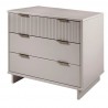 Manhattan Comfort Granville 38.18" Modern Standard Dresser with 3 Full Extension Drawers in Light Grey