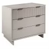 Manhattan Comfort Granville 38.18" Modern Standard Dresser with 3 Full Extension Drawers in Light Grey Side - Manhattan Comfort Granville 38.18" Modern Standard Dresser with 3 Full Extension Drawers in Light Grey Side