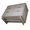 Manhattan Comfort Granville 38.18" Modern Standard Dresser with 3 Full Extension Drawers in Light Grey Bottom