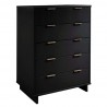 Manhattan Comfort Granville 45.27" Modern Tall Dresser with 5 Full Extension Drawers in Black Side