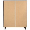 Manhattan Comfort Granville 45.27" Modern Tall Dresser with 5 Full Extension Drawers in Black Back