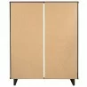 Manhattan Comfort Granville 45.27" Modern Tall Dresser with 5 Full Extension Drawers in Black Back - Manhattan Comfort Granville 45.27" Modern Tall Dresser with 5 Full Extension Drawers in Black Back