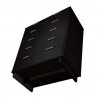 Manhattan Comfort Granville 45.27" Modern Tall Dresser with 5 Full Extension Drawers in Black Bottom