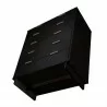 Manhattan Comfort Granville 45.27" Modern Tall Dresser with 5 Full Extension Drawers in Black Bottom - Manhattan Comfort Granville 45.27" Modern Tall Dresser with 5 Full Extension Drawers in Black Bottom
